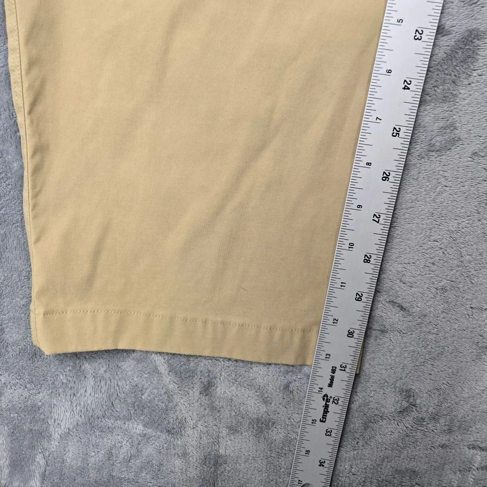 Eddie Bauer Mens Size 38x32 Horizon Guide Chino Pants Tan Khaki Nylon Hiking